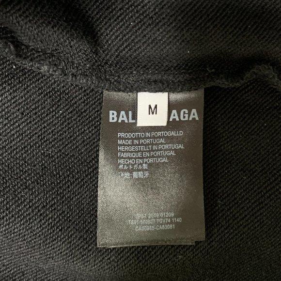 Balenciaga Crewneck Interlocking BB Washed Grey - Picture 4 of 4